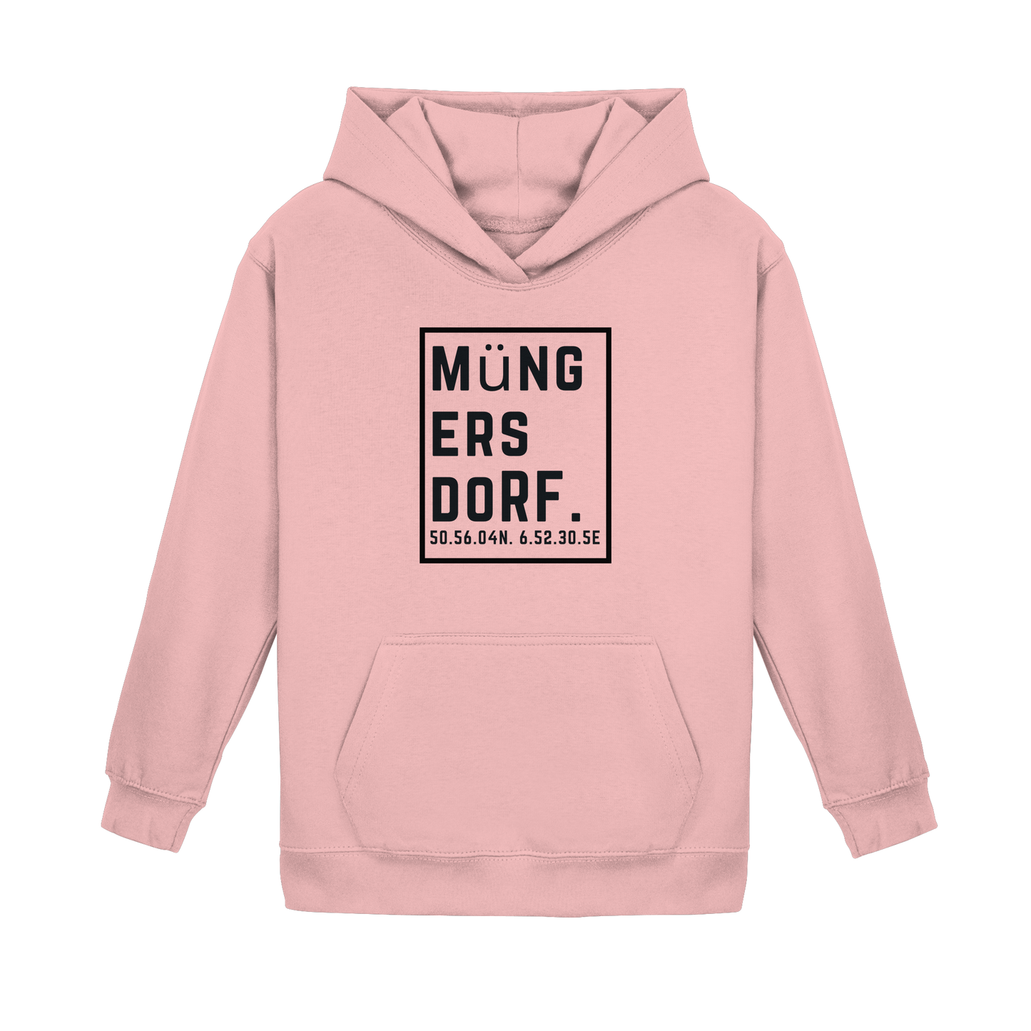Müngersdorf Koordinaten (großer Druck auf der Brust) - Kids Basic Hoodie