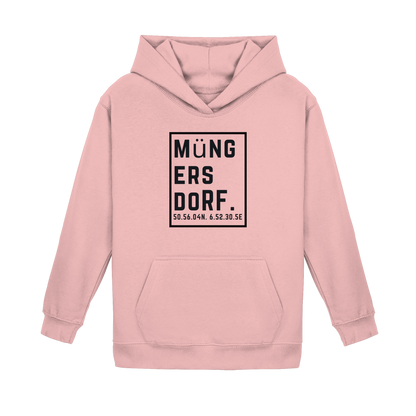 Müngersdorf Koordinaten (großer Druck auf der Brust) - Kids Basic Hoodie