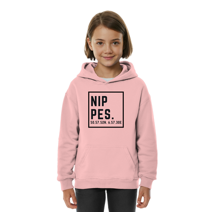 Nippes Koordinaten (großer Druck auf der Brust) - Kids Basic Hoodie