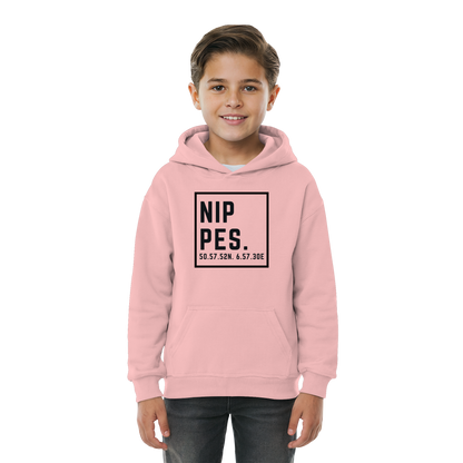 Nippes Koordinaten (großer Druck auf der Brust) - Kids Basic Hoodie