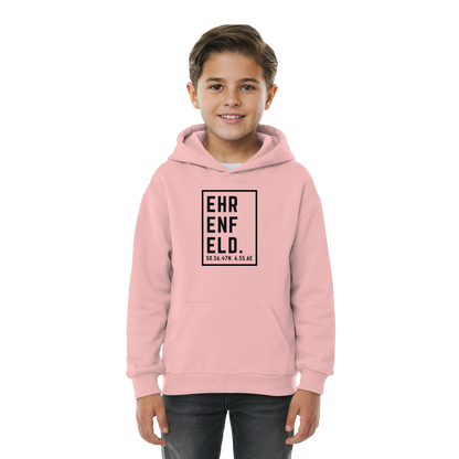 Ehrenfeld Koordinaten (großer Druck auf der Brust) - Kids Basic Hoodie