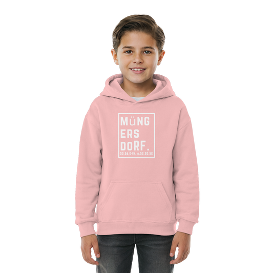 Müngersdorf Koordinaten (großer Druck auf der Brust) - Kids Basic Hoodie