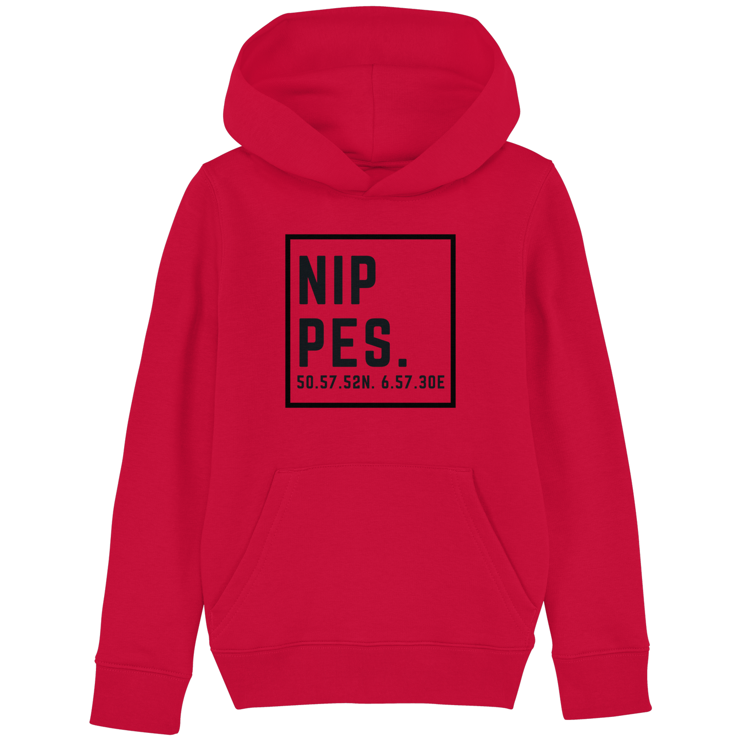Nippes Koordinaten (großer Druck auf der Brust) - Kids Basic Hoodie