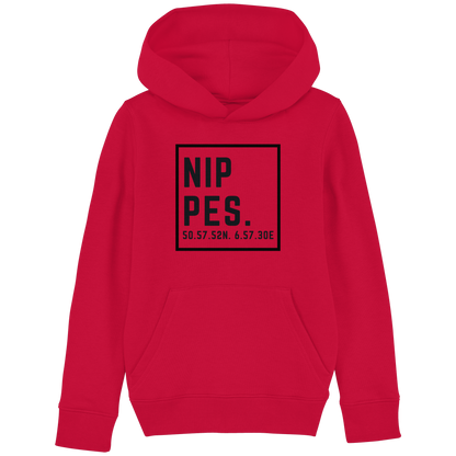 Nippes Koordinaten (großer Druck auf der Brust) - Kids Basic Hoodie