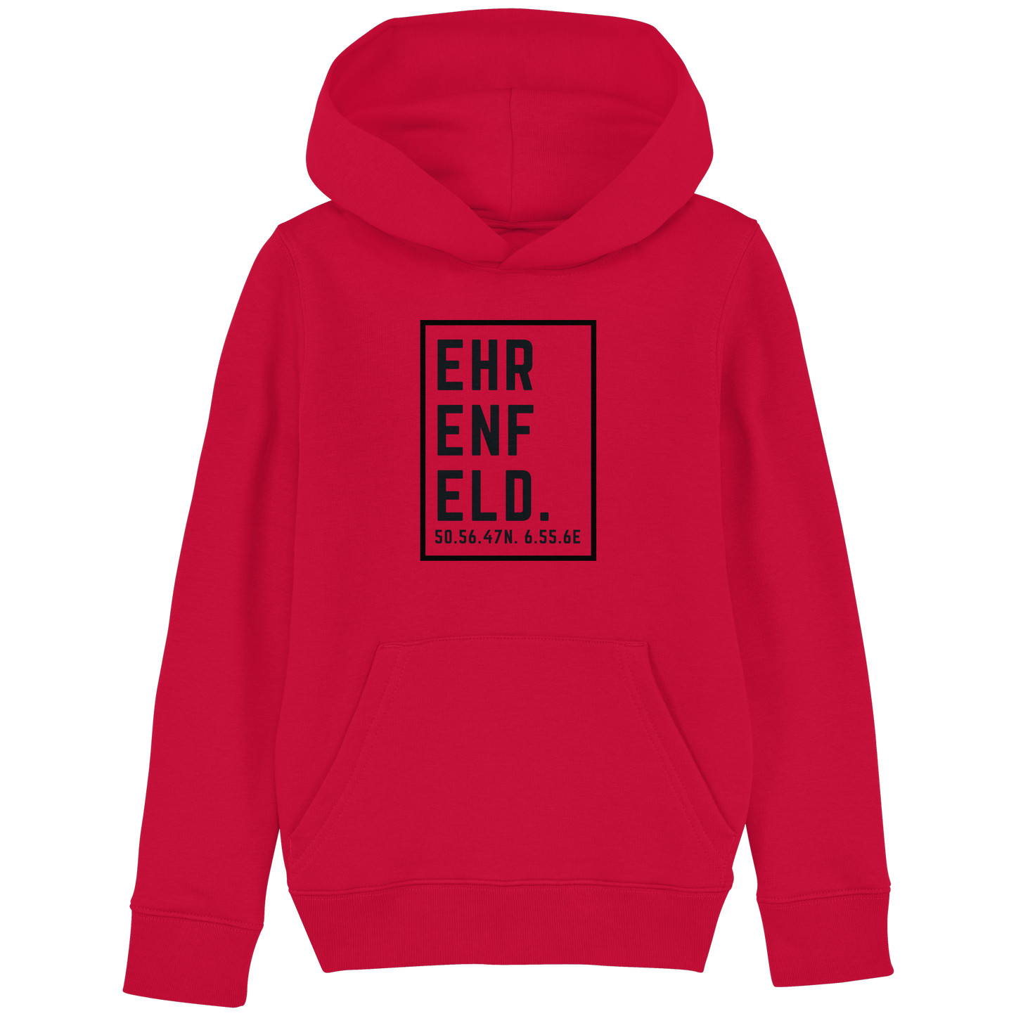 Ehrenfeld Koordinaten (großer Druck auf der Brust) - Kids Basic Hoodie