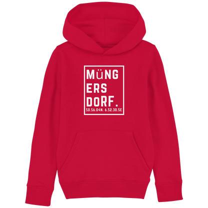 Müngersdorf Koordinaten (großer Druck auf der Brust) - Kids Basic Hoodie