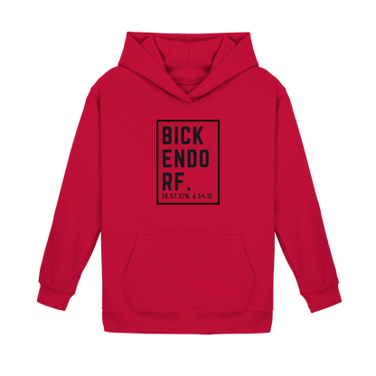 Bickendorf Koordinaten (großer Druck auf der Brust) - Kids Basic Hoodie