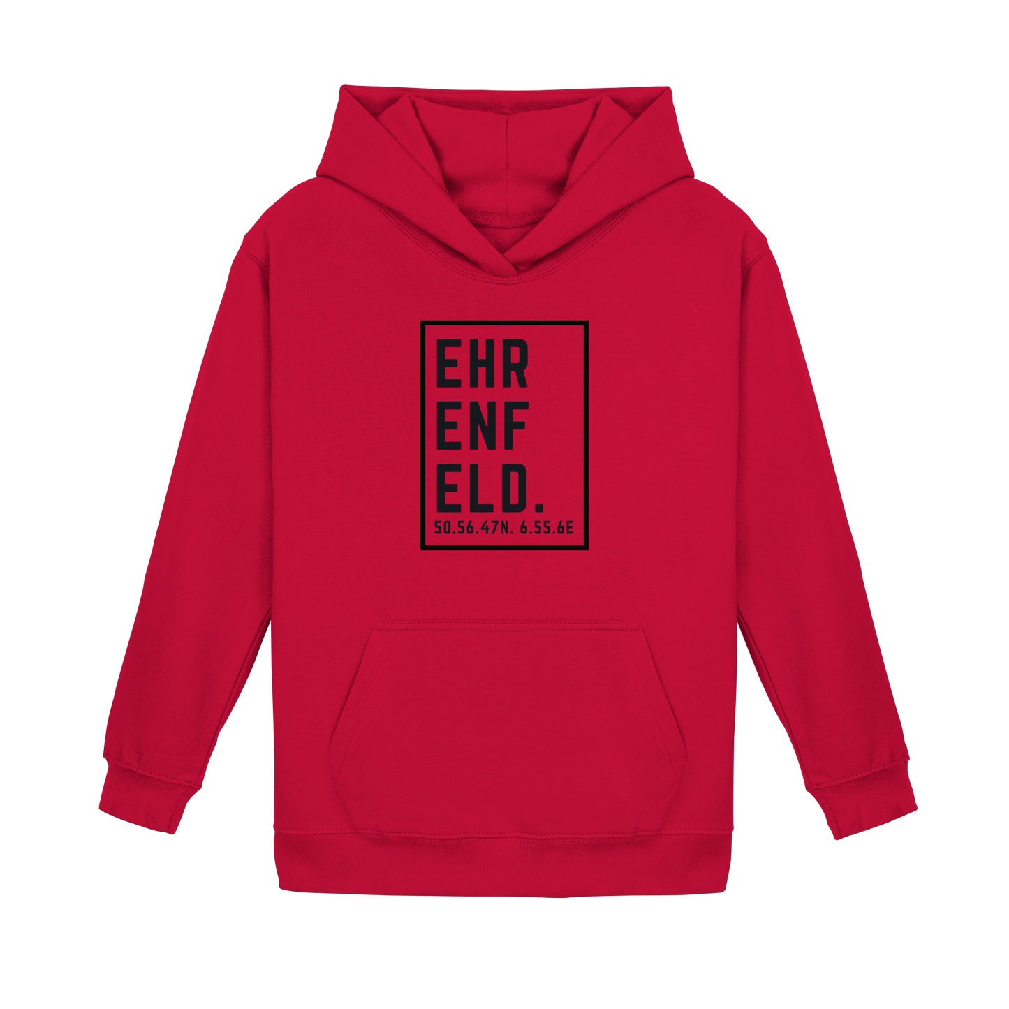 Ehrenfeld Koordinaten (großer Druck auf der Brust) - Kids Basic Hoodie