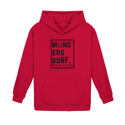 Müngersdorf Koordinaten (großer Druck auf der Brust) - Kids Basic Hoodie