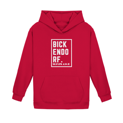Bickendorf Koordinaten (großer Druck auf der Brust) - Kids Basic Hoodie