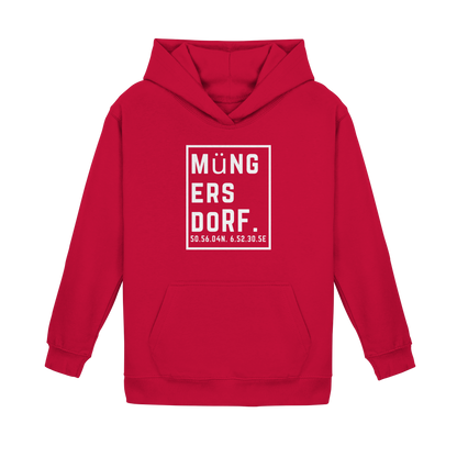 Müngersdorf Koordinaten (großer Druck auf der Brust) - Kids Basic Hoodie