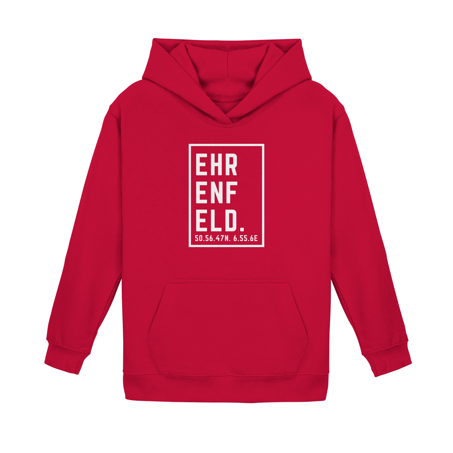 Ehrenfeld Koordinaten (großer Druck auf der Brust) - Kids Basic Hoodie