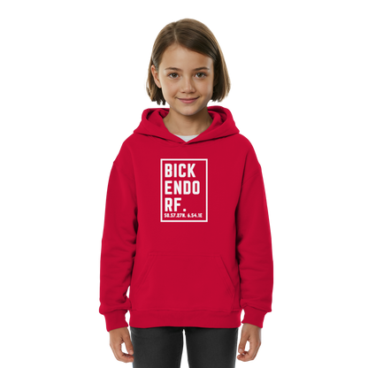 Bickendorf Koordinaten (großer Druck auf der Brust) - Kids Basic Hoodie