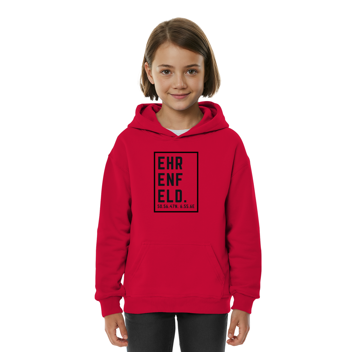 Ehrenfeld Koordinaten (großer Druck auf der Brust) - Kids Basic Hoodie