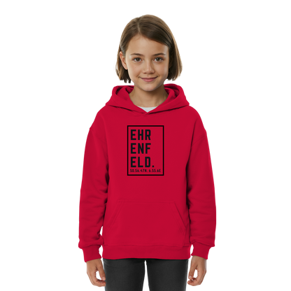 Ehrenfeld Koordinaten (großer Druck auf der Brust) - Kids Basic Hoodie