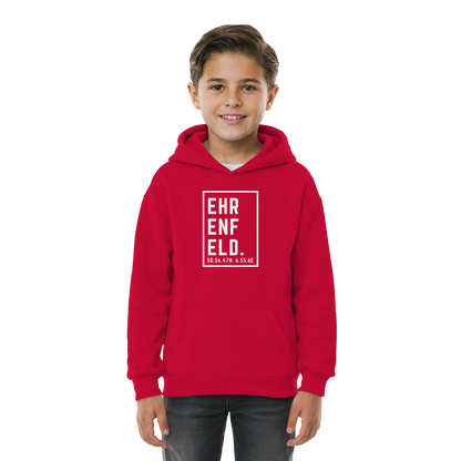 Ehrenfeld Koordinaten (großer Druck auf der Brust) - Kids Basic Hoodie