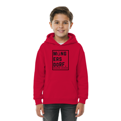 Müngersdorf Koordinaten (großer Druck auf der Brust) - Kids Basic Hoodie