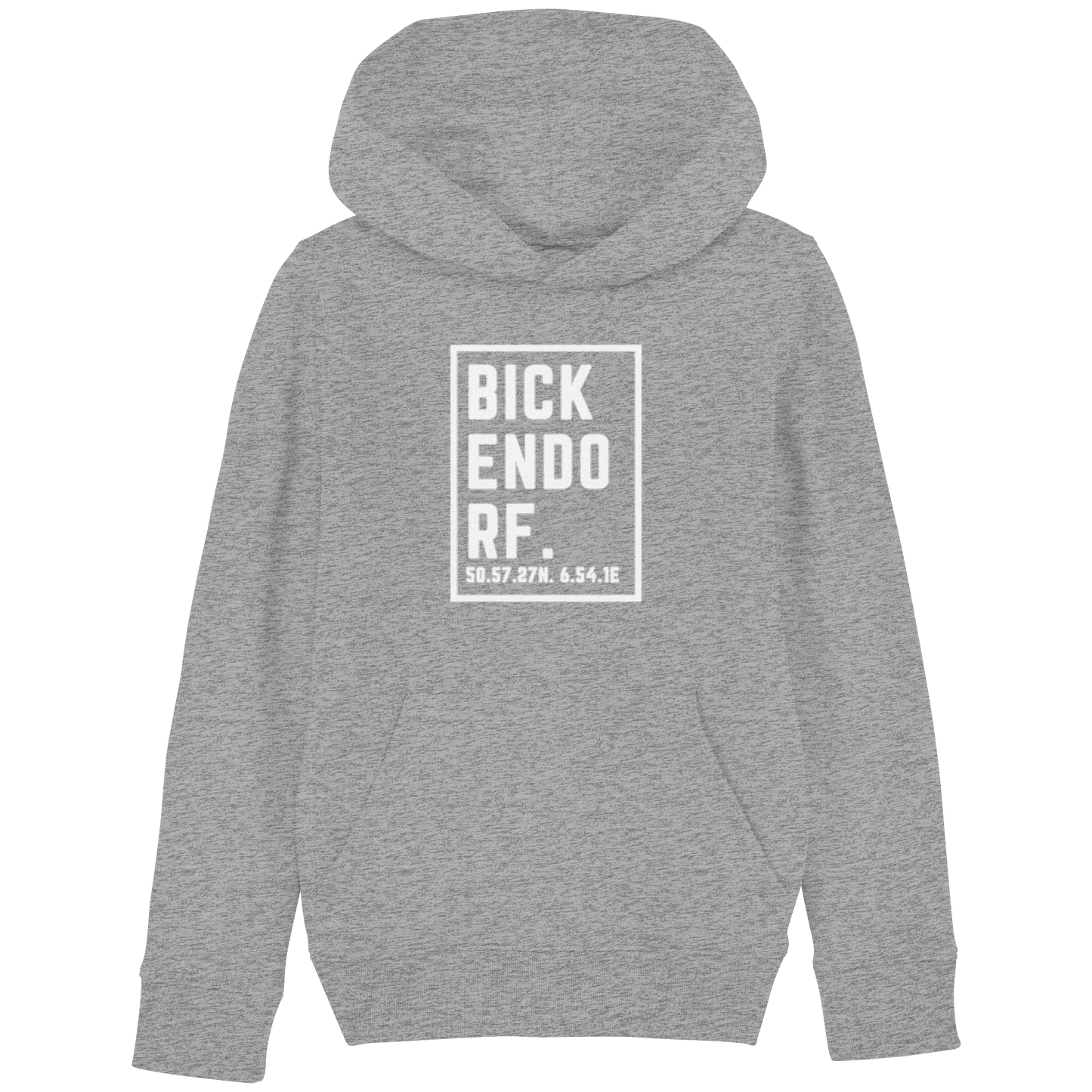 Bickendorf Koordinaten (großer Druck auf der Brust) - Kids Basic Hoodie