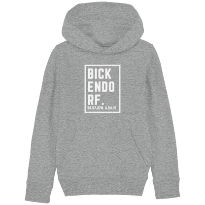 Bickendorf Koordinaten (großer Druck auf der Brust) - Kids Basic Hoodie