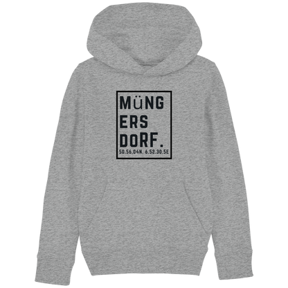Müngersdorf Koordinaten (großer Druck auf der Brust) - Kids Basic Hoodie