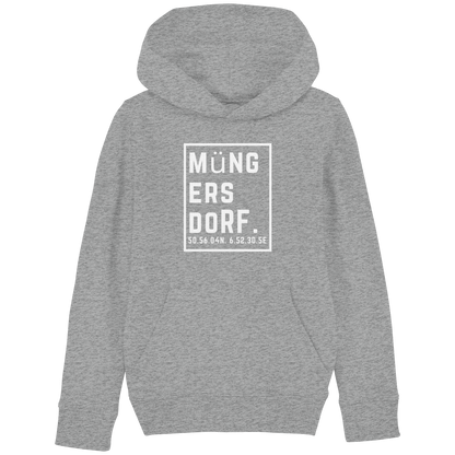 Müngersdorf Koordinaten (großer Druck auf der Brust) - Kids Basic Hoodie