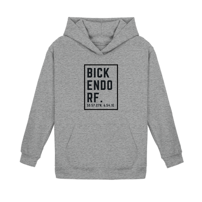 Bickendorf Koordinaten (großer Druck auf der Brust) - Kids Basic Hoodie