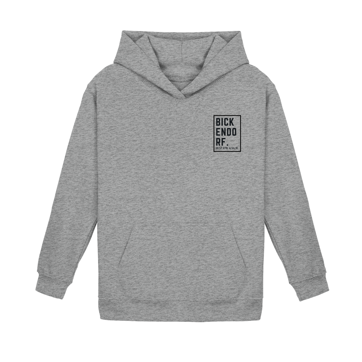 Bickendorf Koordinaten (kleiner Druck auf der Brust) - Kids Basic Hoodie