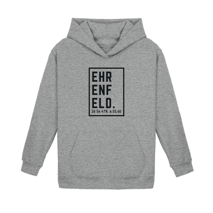 Ehrenfeld Koordinaten (großer Druck auf der Brust) - Kids Basic Hoodie