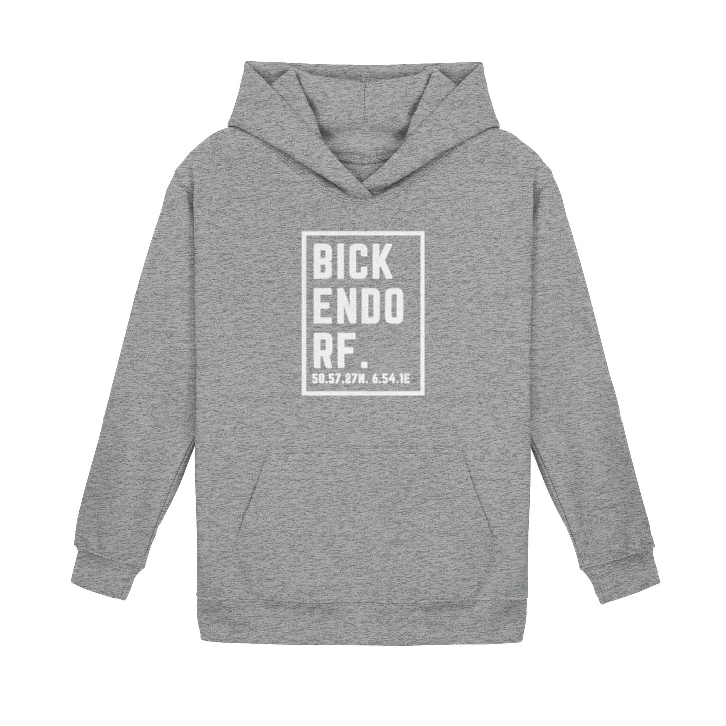 Bickendorf Koordinaten (großer Druck auf der Brust) - Kids Basic Hoodie
