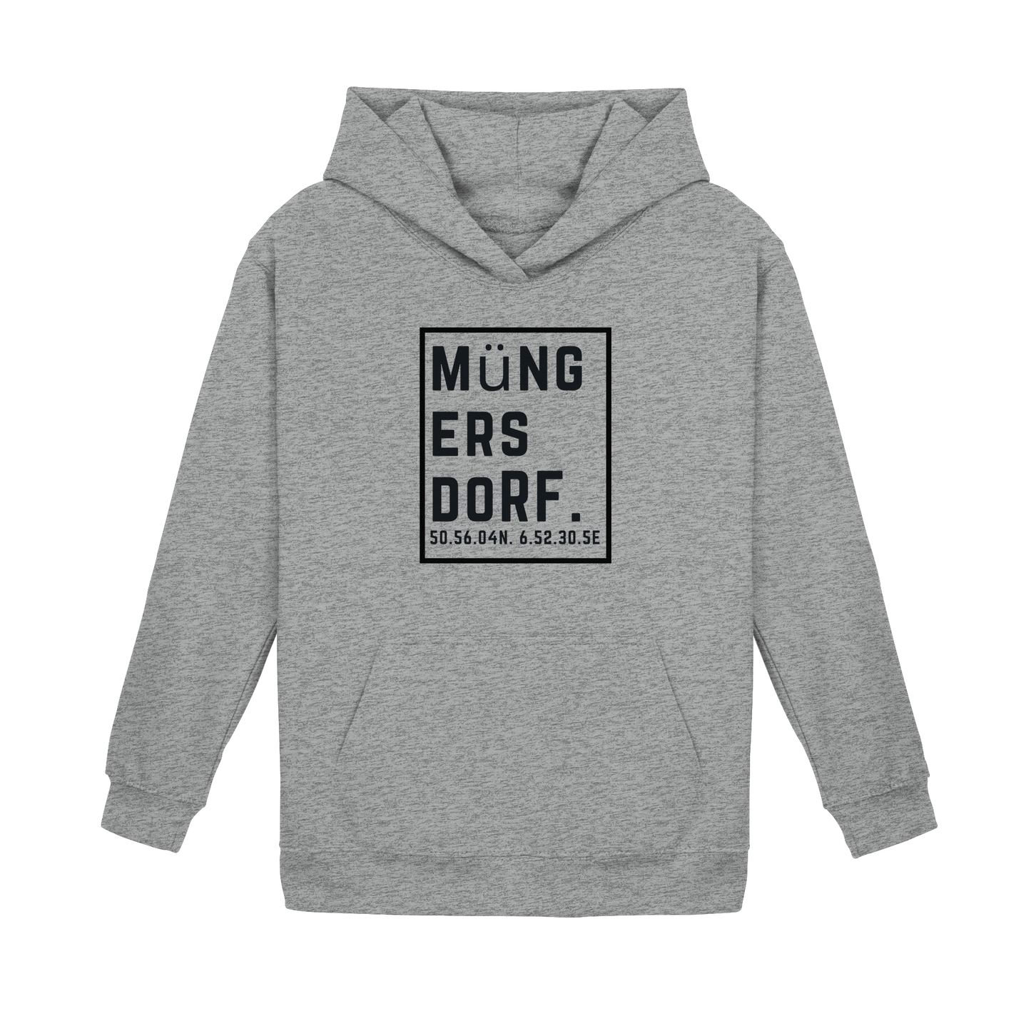 Müngersdorf Koordinaten (großer Druck auf der Brust) - Kids Basic Hoodie