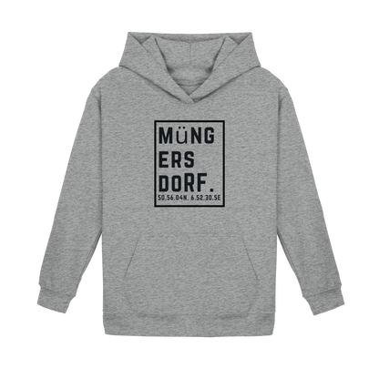 Müngersdorf Koordinaten (großer Druck auf der Brust) - Kids Basic Hoodie