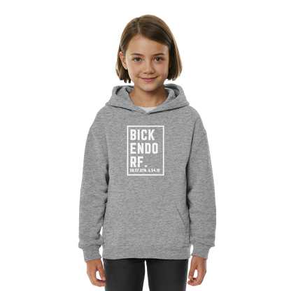 Bickendorf Koordinaten (großer Druck auf der Brust) - Kids Basic Hoodie