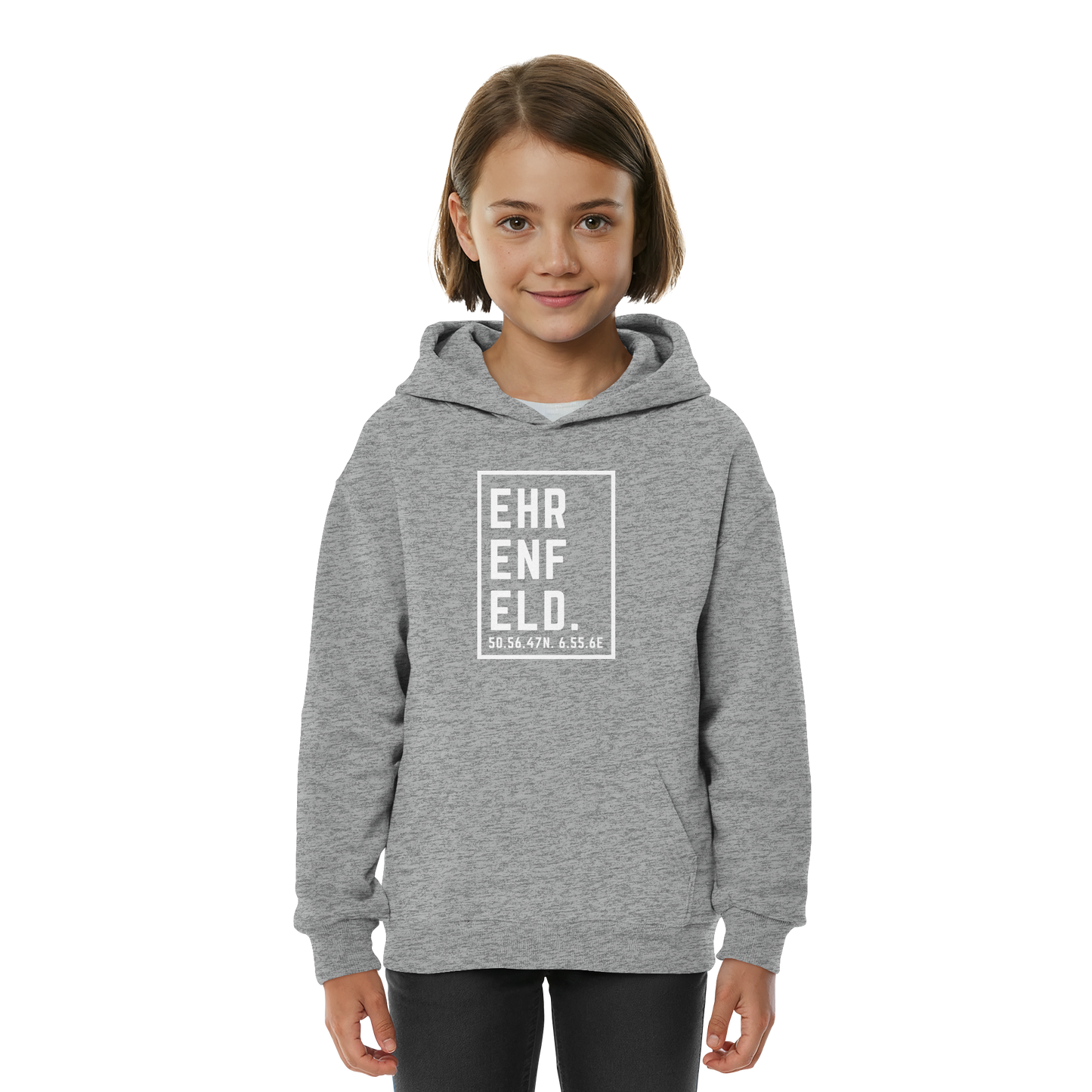 Ehrenfeld Koordinaten (großer Druck auf der Brust) - Kids Basic Hoodie