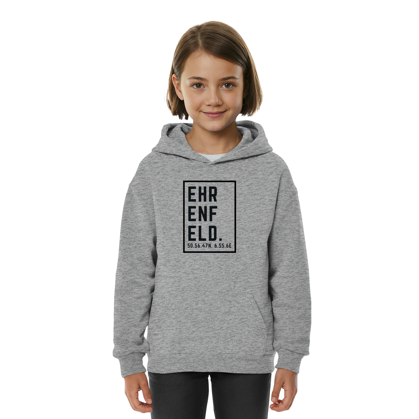 Ehrenfeld Koordinaten (großer Druck auf der Brust) - Kids Basic Hoodie