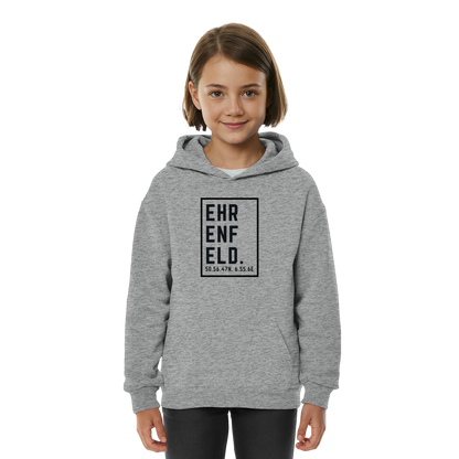 Ehrenfeld Koordinaten (großer Druck auf der Brust) - Kids Basic Hoodie
