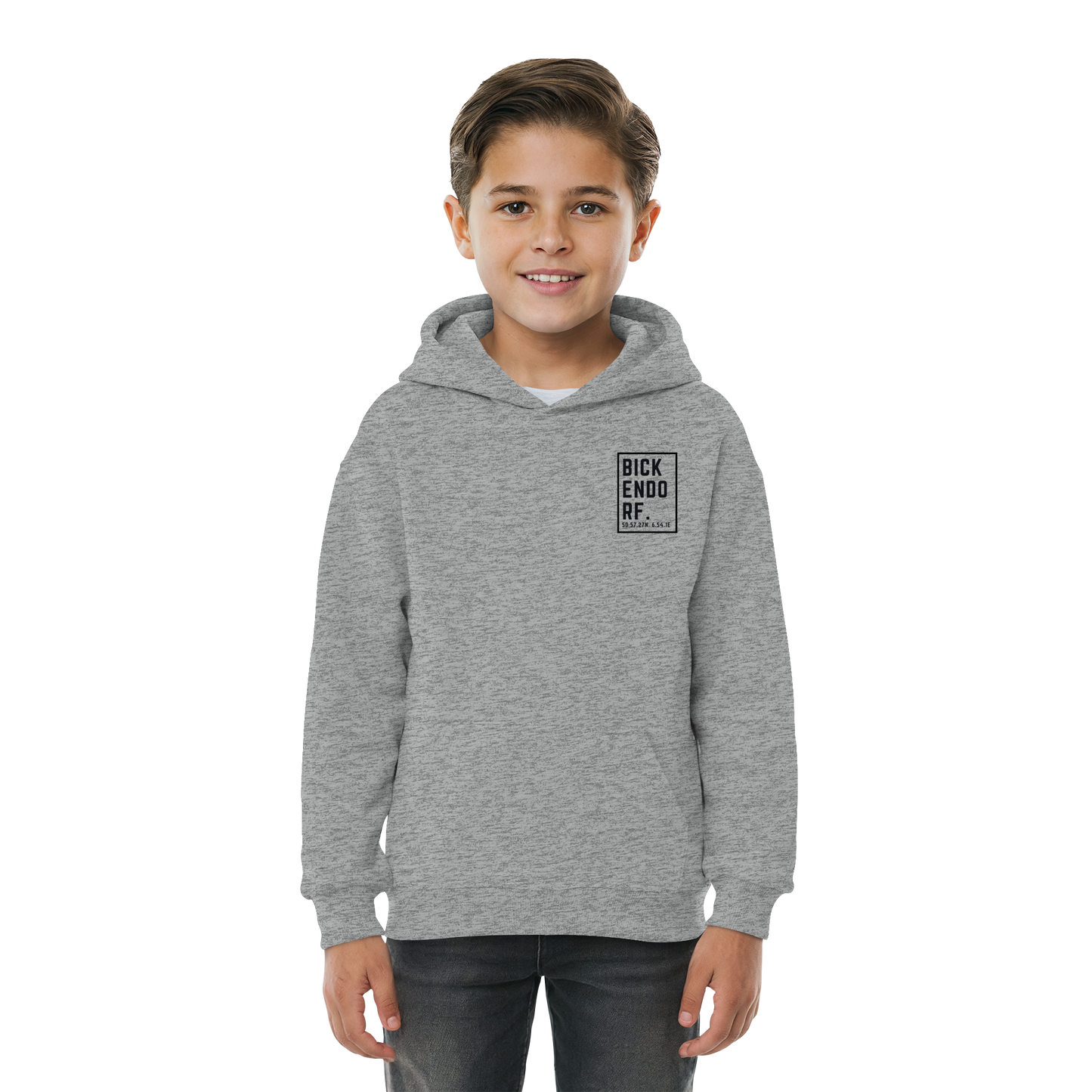Bickendorf Koordinaten (kleiner Druck auf der Brust) - Kids Basic Hoodie