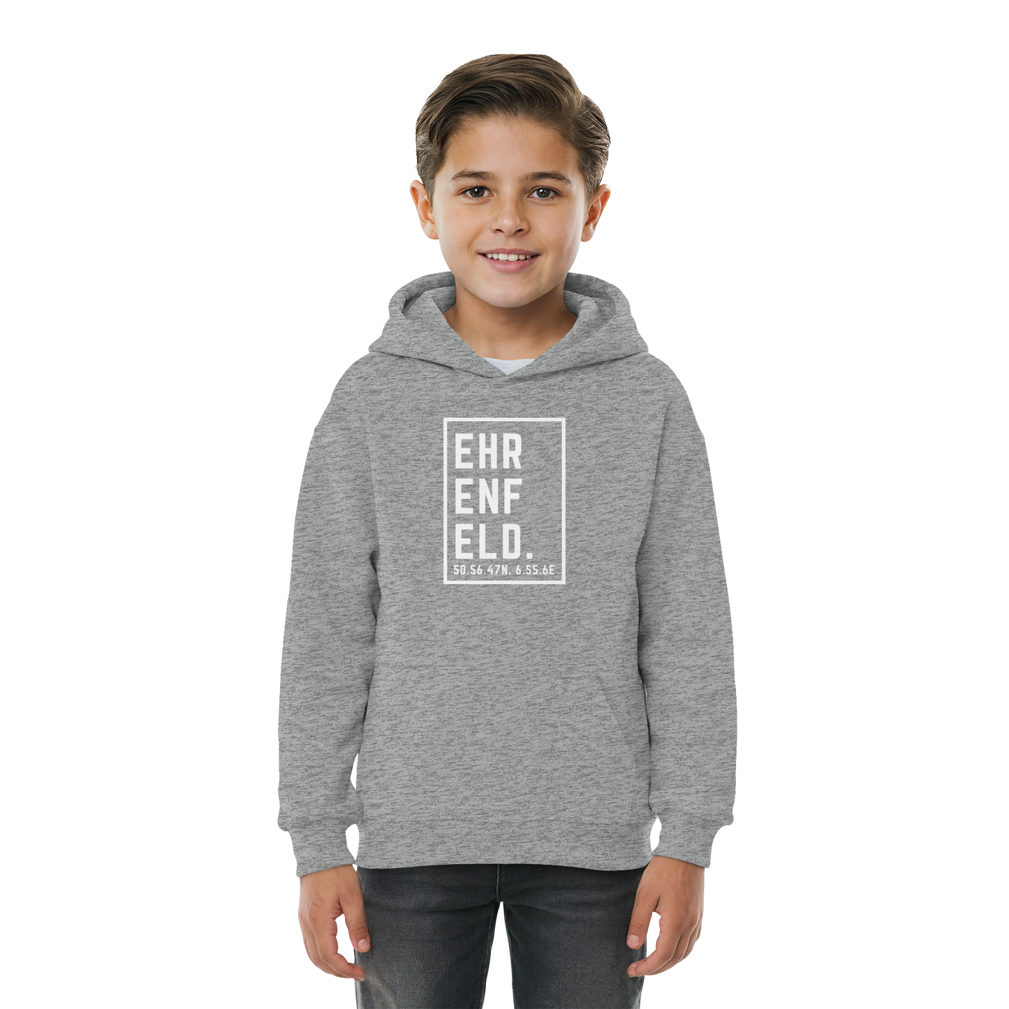 Ehrenfeld Koordinaten (großer Druck auf der Brust) - Kids Basic Hoodie