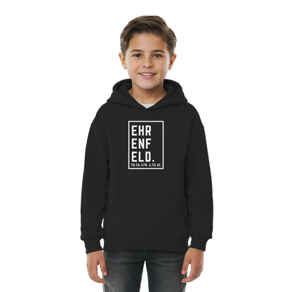 Ehrenfeld Koordinaten (großer Druck auf der Brust) - Kids Basic Hoodie