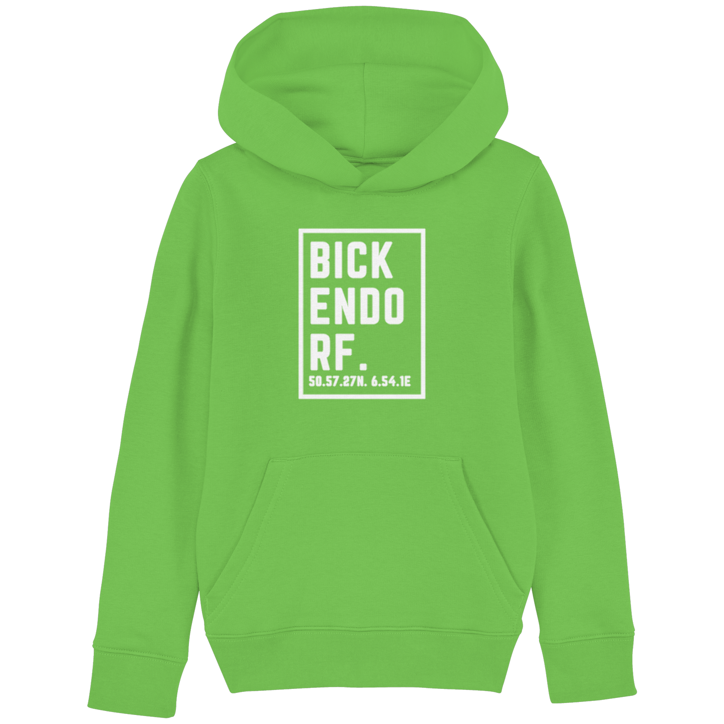 Bickendorf Koordinaten (großer Druck auf der Brust) - Kids Basic Hoodie