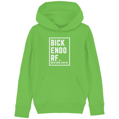 Bickendorf Koordinaten (großer Druck auf der Brust) - Kids Basic Hoodie