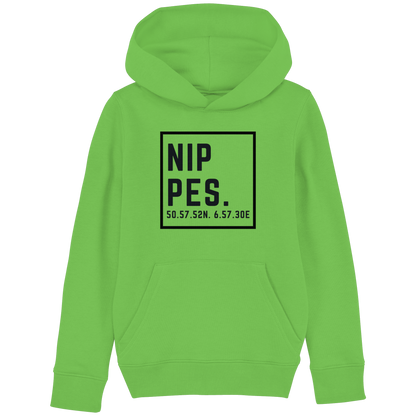 Nippes Koordinaten (großer Druck auf der Brust) - Kids Basic Hoodie