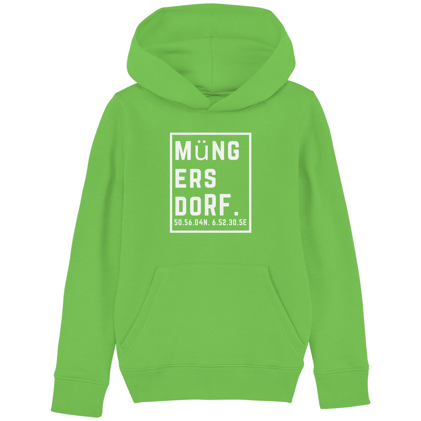 Müngersdorf Koordinaten (großer Druck auf der Brust) - Kids Basic Hoodie
