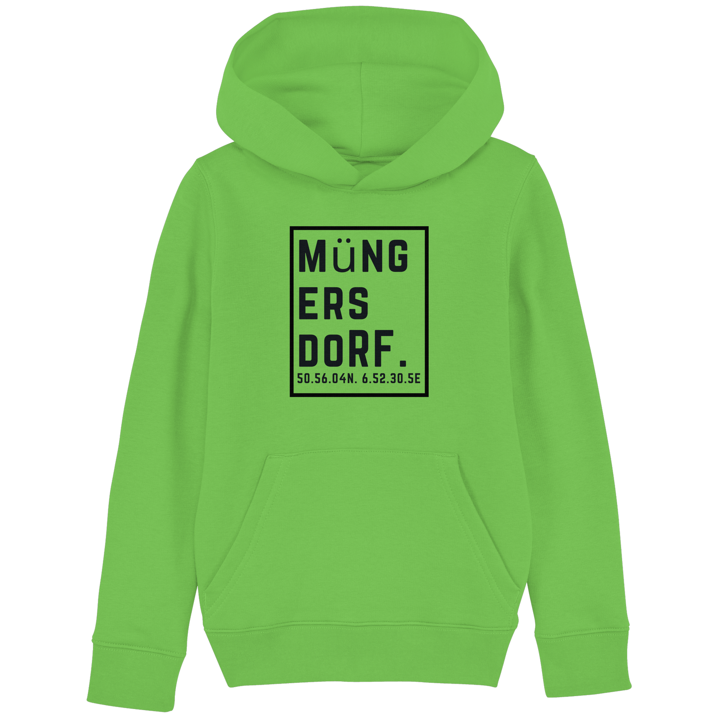 Müngersdorf Koordinaten (großer Druck auf der Brust) - Kids Basic Hoodie