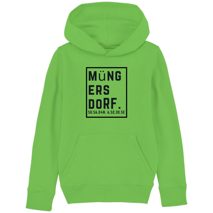 Müngersdorf Koordinaten (großer Druck auf der Brust) - Kids Basic Hoodie