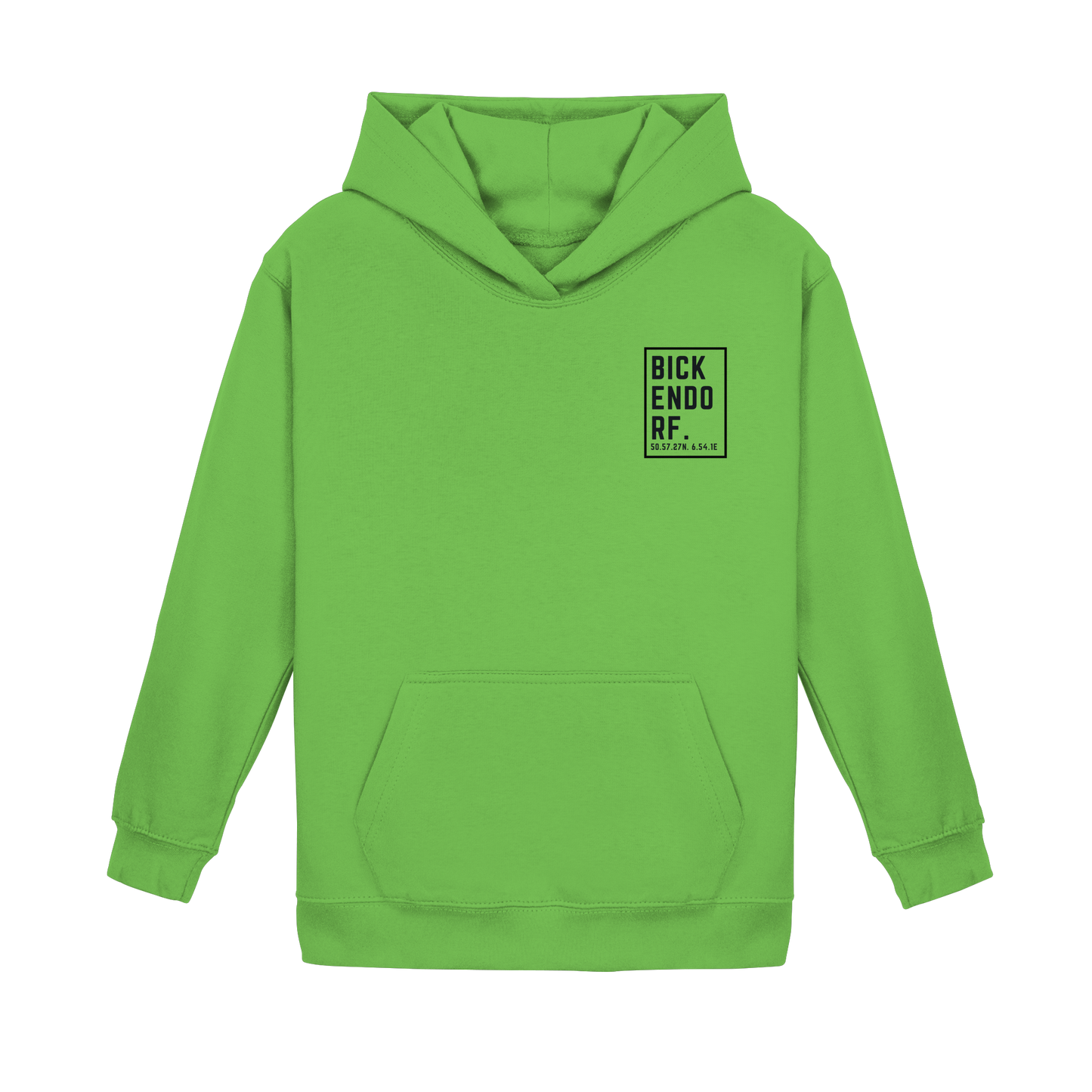Bickendorf Koordinaten (kleiner Druck auf der Brust) - Kids Basic Hoodie