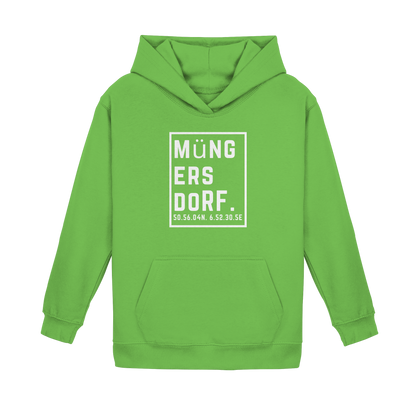Müngersdorf Koordinaten (großer Druck auf der Brust) - Kids Basic Hoodie