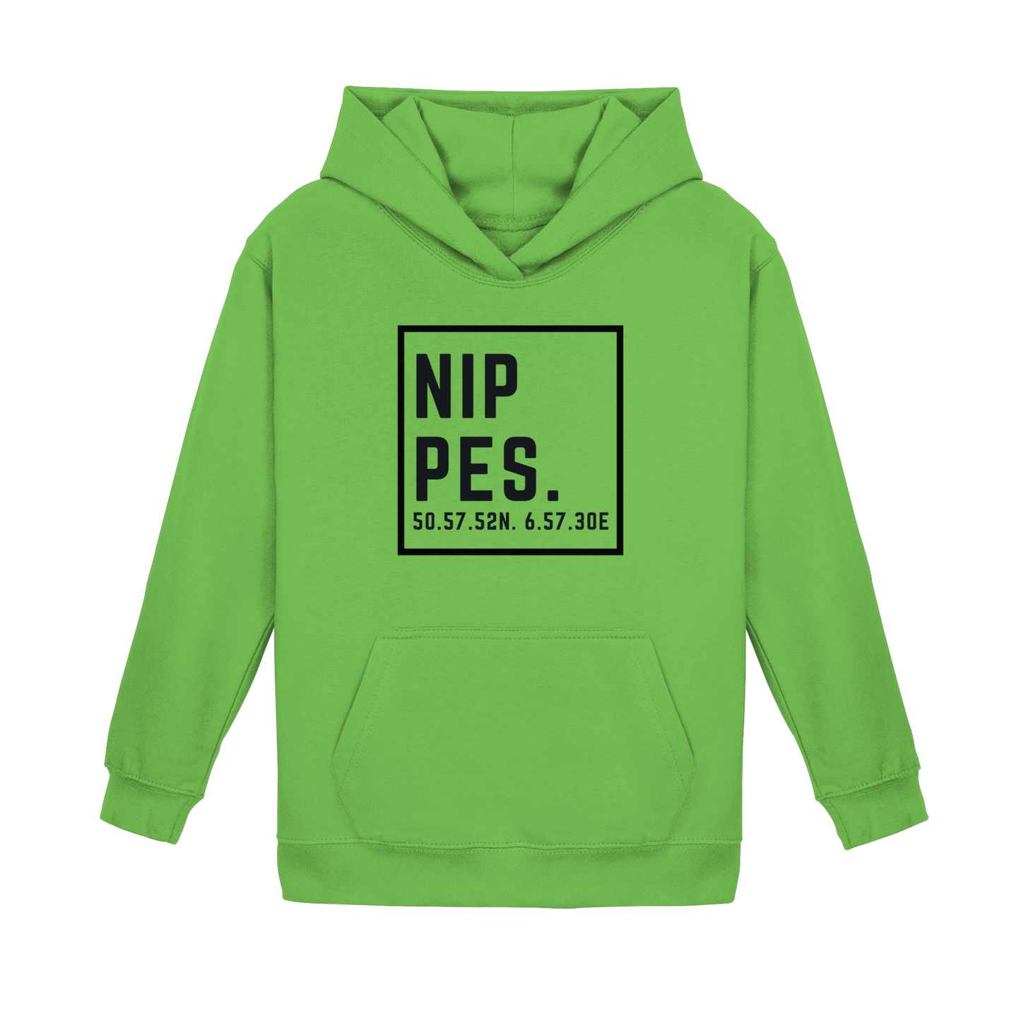 Nippes Koordinaten (großer Druck auf der Brust) - Kids Basic Hoodie