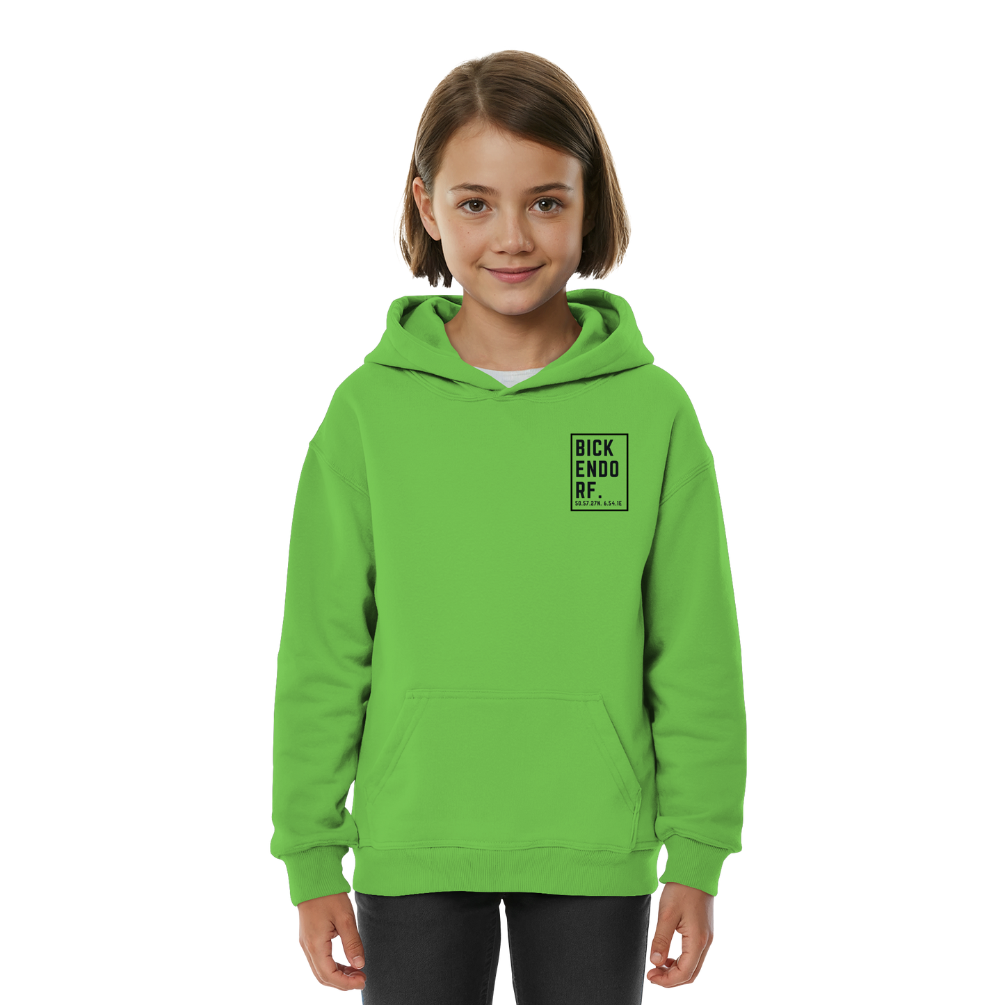 Bickendorf Koordinaten (kleiner Druck auf der Brust) - Kids Basic Hoodie