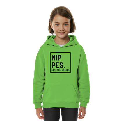 Nippes Koordinaten (großer Druck auf der Brust) - Kids Basic Hoodie