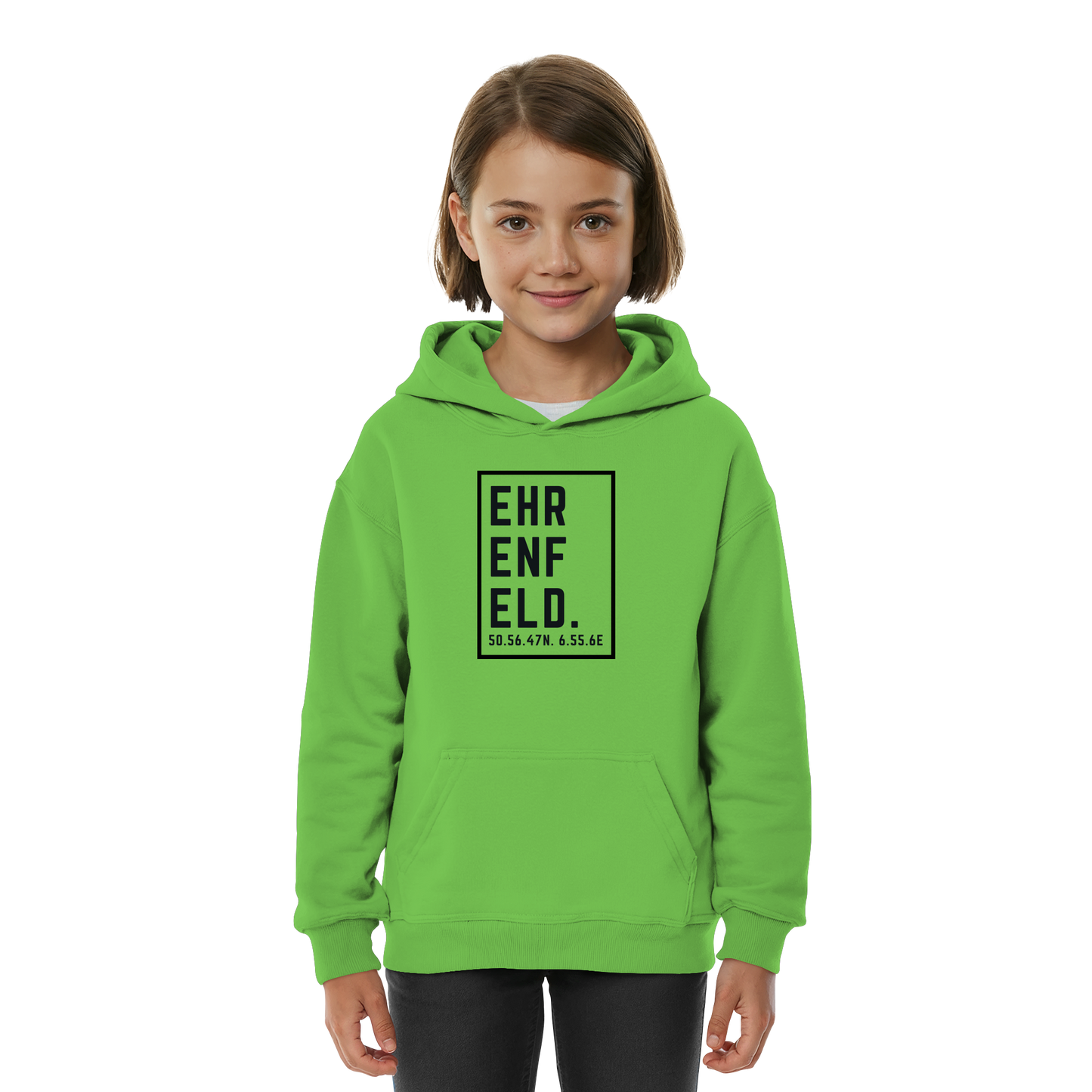 Ehrenfeld Koordinaten (großer Druck auf der Brust) - Kids Basic Hoodie